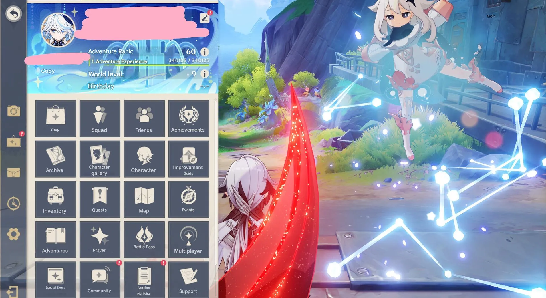 GI1021 AR60 Lumine Account with Furina, Arlecchino, Citlali, Ganyu, Shenhe, Raiden, Mona, Hu Tao, Zhongli 